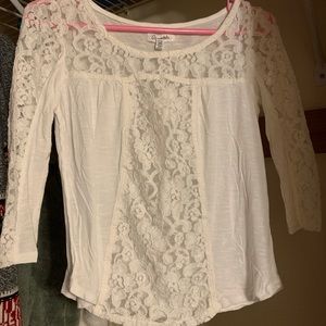 white lace top